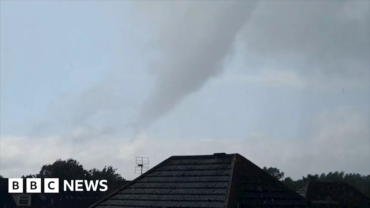 Nursery glasshouses blown out by 'funnel cloud' in Lincolnshire