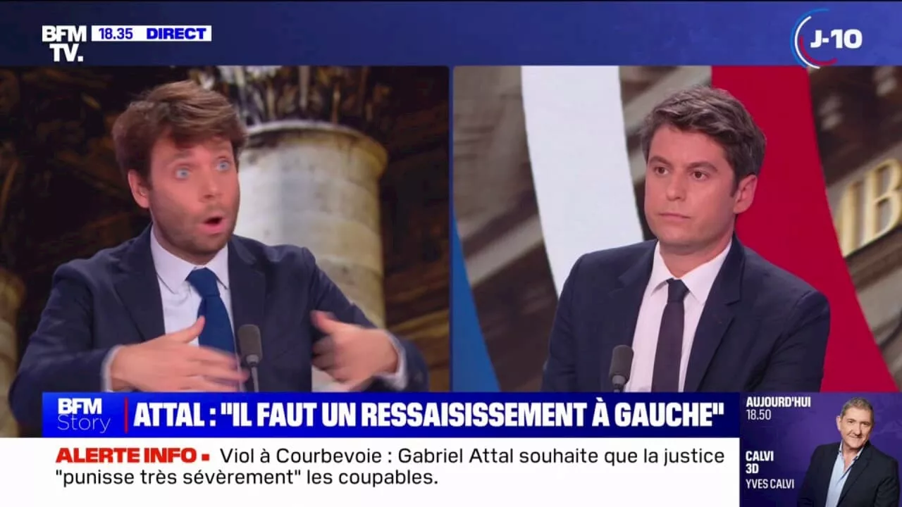 'Il y aura un candidat Ensemble pour la République au deuxième tour', assure Gabriel Attal