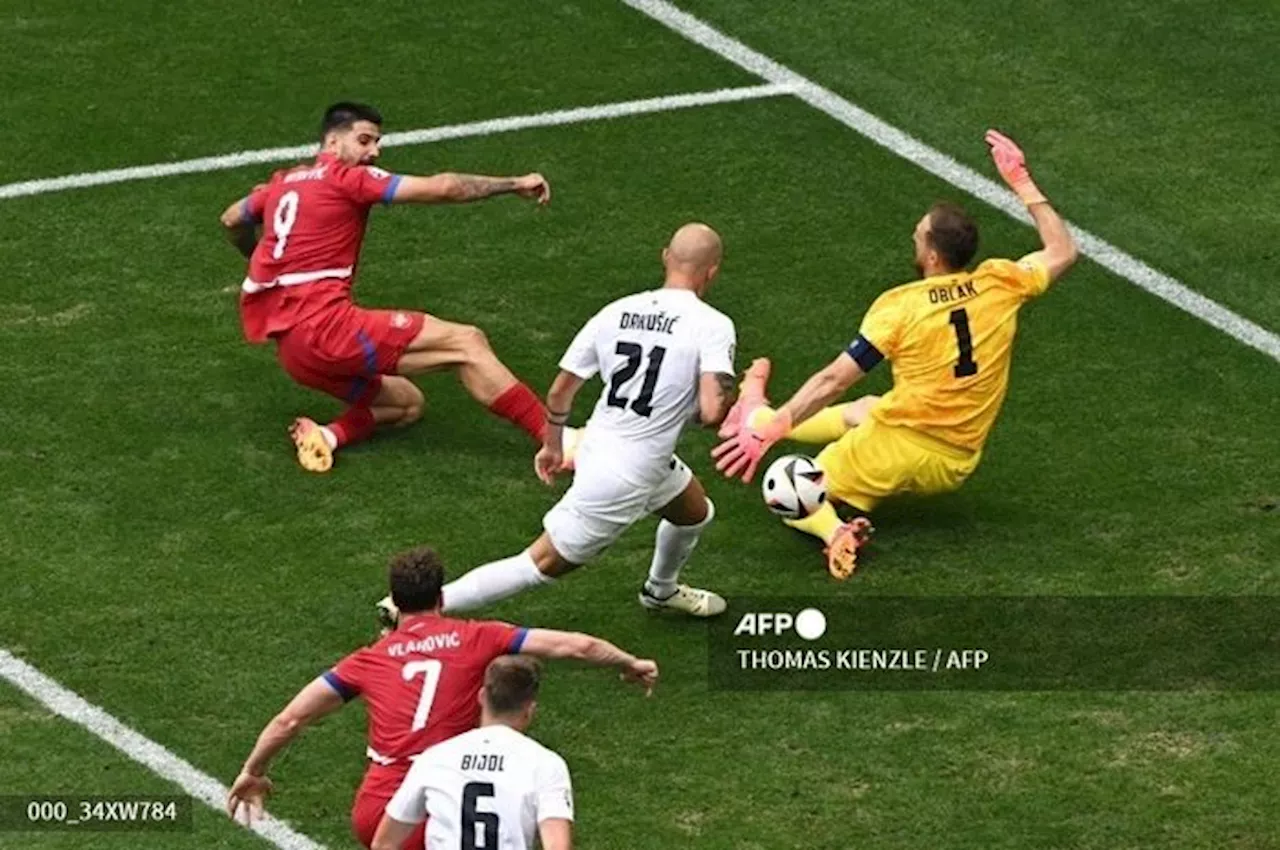  Kepahlawanan Jan Oblak Di-Cancel Striker AC Milan di Menit Terakhir, Slovenia vs Serbia Imbang