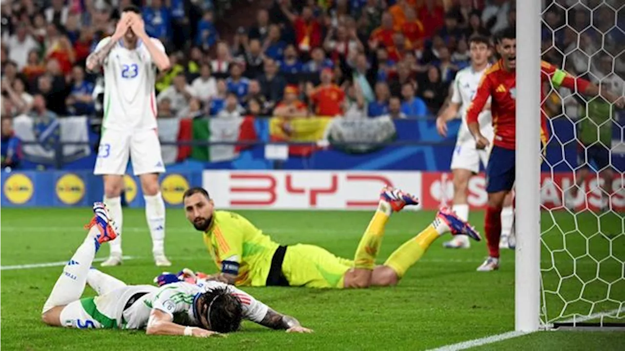 2 Rekor Terburuk Italia usai Dihajar Spanyol di Euro 2024