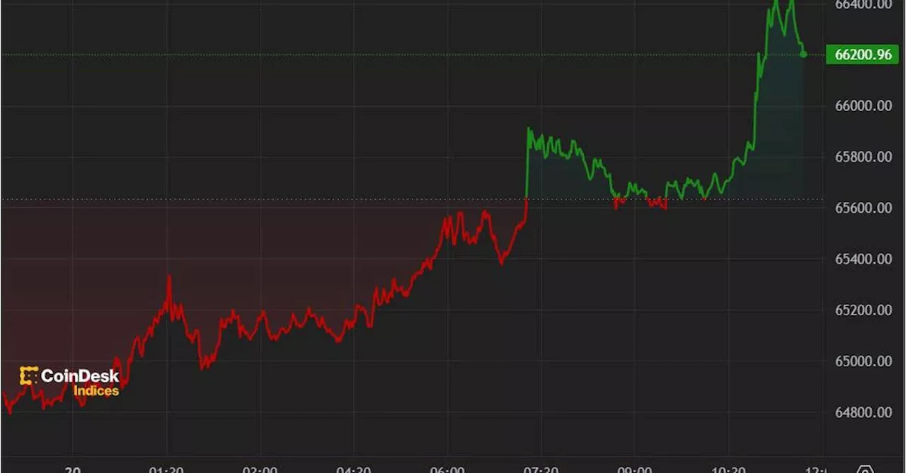 First Mover Americas: Crypto Assets Rally With BTC Returning to $66K