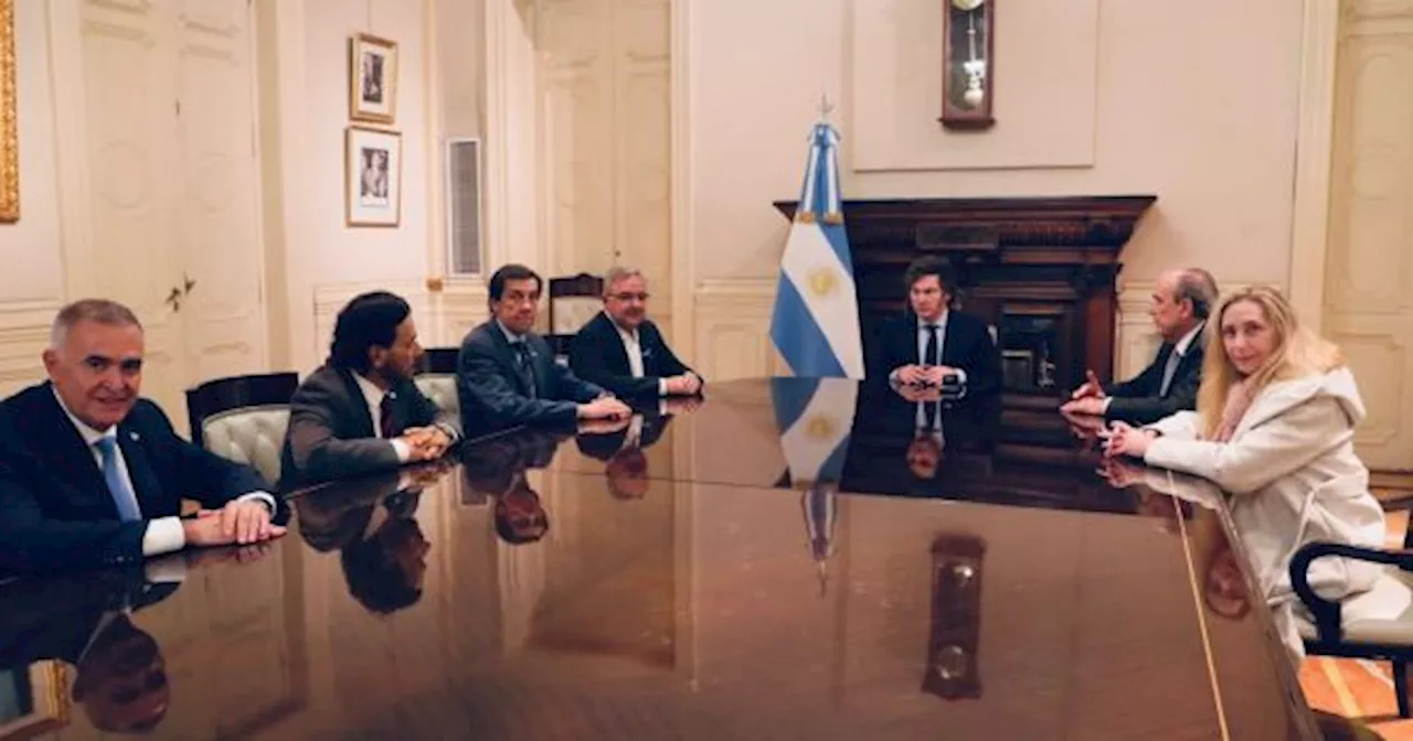 Javier Milei se reunió con gobernadores pro Ley Bases y escuchó un rosario de reclamos