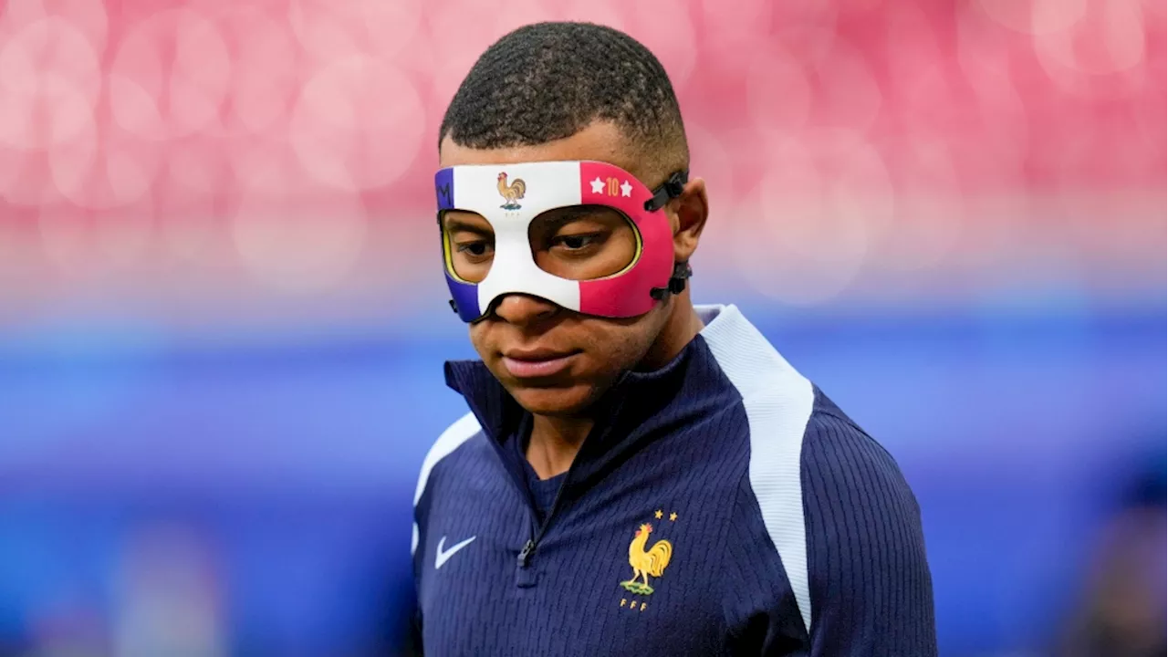 Masked Mbappe trains for Netherlands match at Euro 2024, coach optimistic he'll play