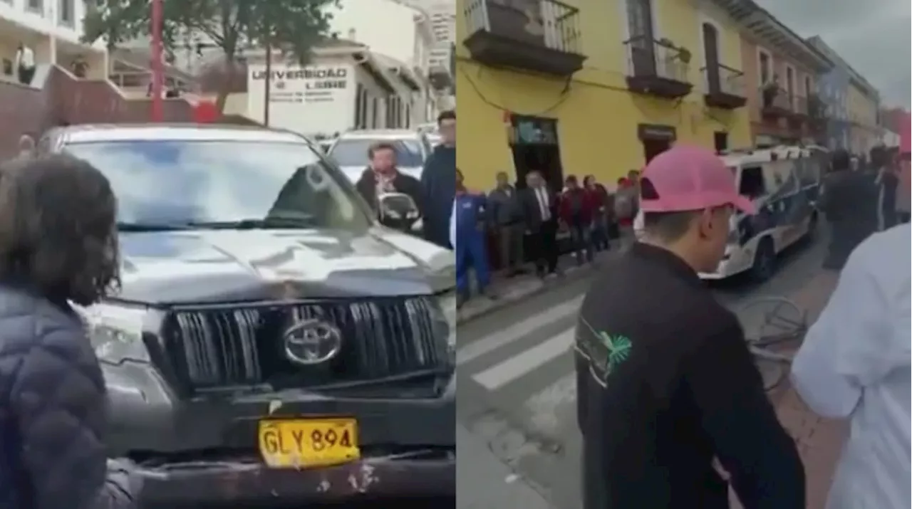 Bogotá: camioneta de seguridad de Julieth Sánchez atropelló a mujer