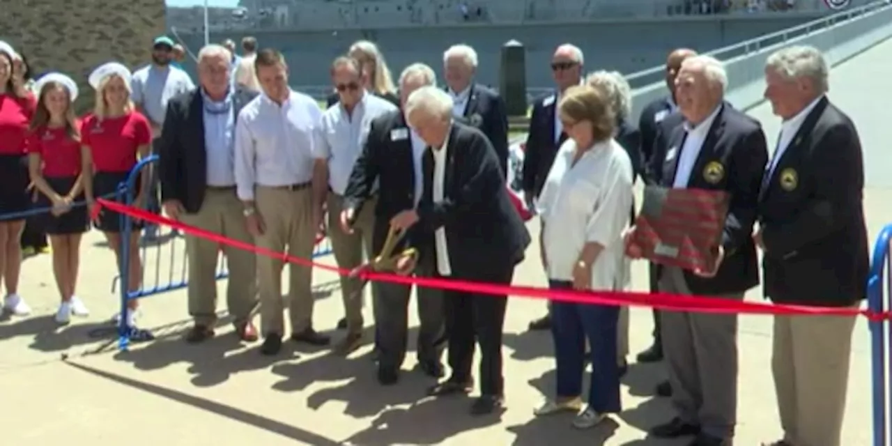 Gov. Kay Ivey visits Mobile as the USS Memorial Battleship hosts a ribbon cutting ceremony