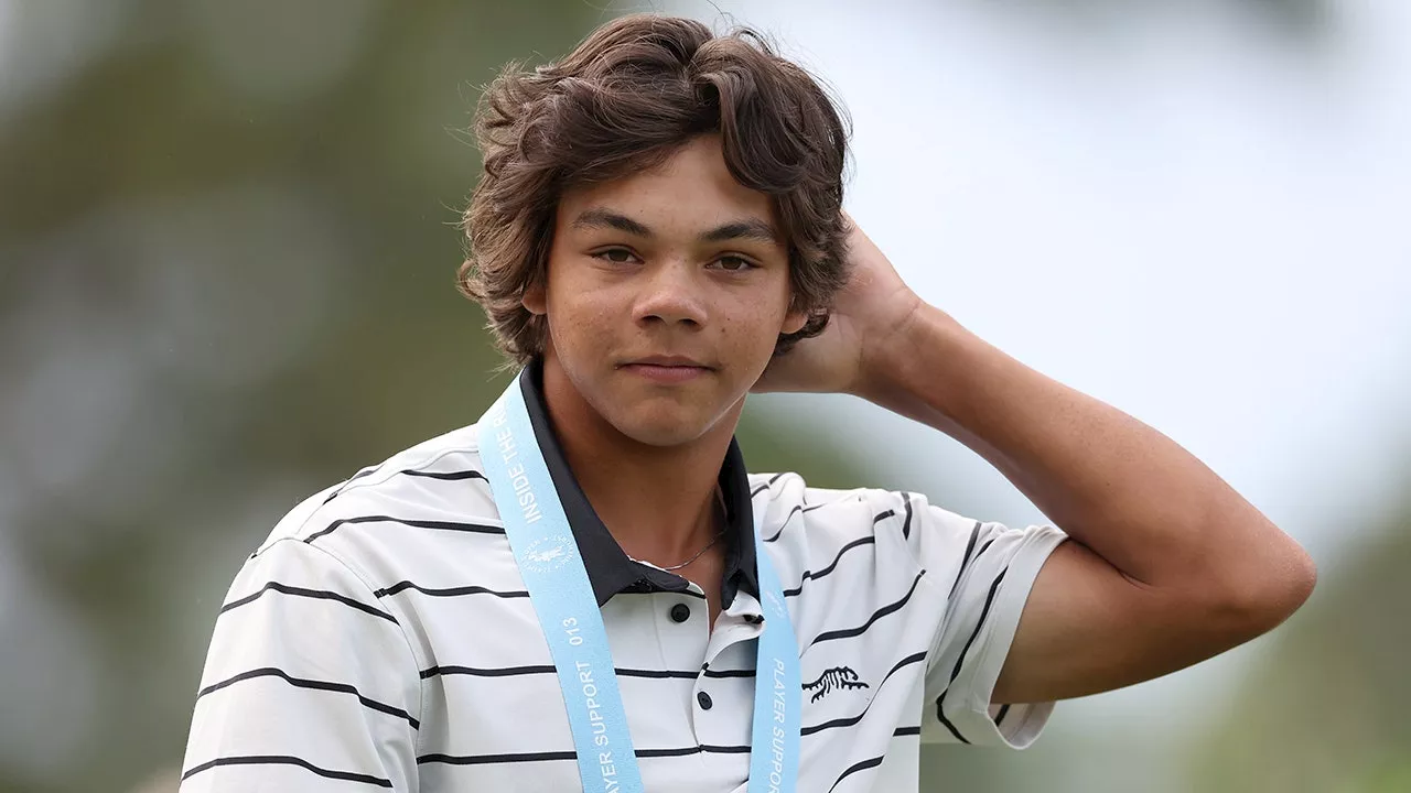 Charlie Woods has chance to do what his father, Tiger Woods, did after reaching US Junior Amateur