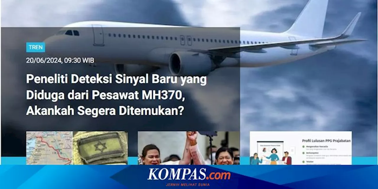 [POPULER TREN] Ada Sinyal Baru Diduga dari MH-370 | Beredar Daftar Makeup Mengandung Karsinogen