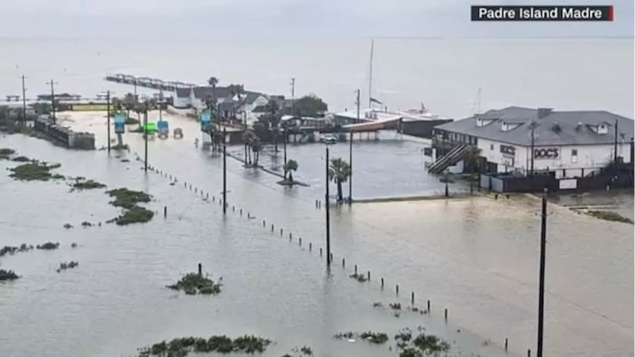 Videos show flooding on Texas Coast from Tropical Storm Alberto