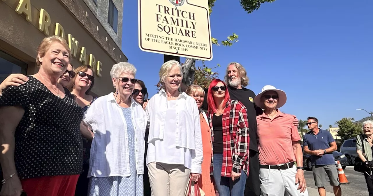 Eagle Rock Intersection Dubbed ‘Tritch Family Square’ To Honor Historical Hardware Store