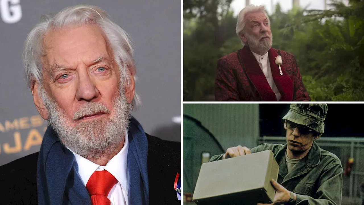 Donald Sutherland, actor known for Hunger Games and Kelly's Heroes, has died aged 88