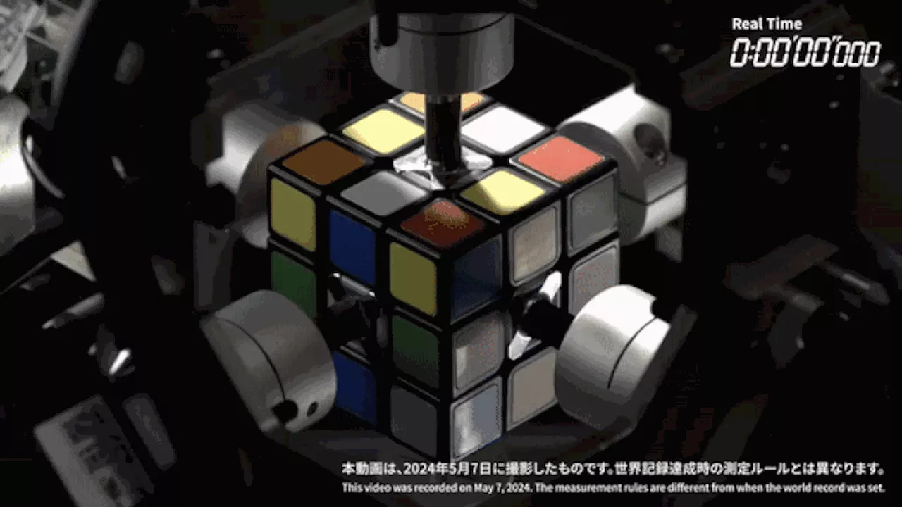 This AI-powered robot has worked out how to solve a Rubik's Cube in just 0.305 seconds