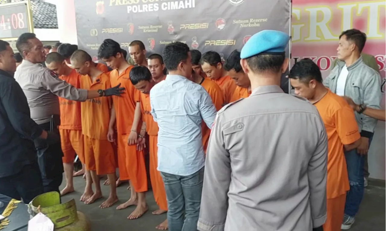 Polres Cimahi Ringkus 20 Pelaku Kejaharan di Wilayahnya