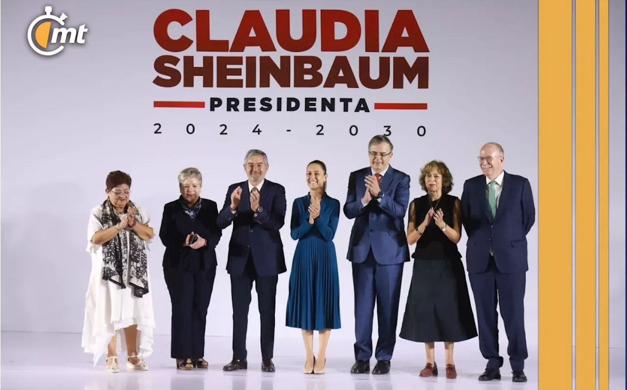 Claudia Sheinbaum anuncia a seis integrantes de su gabinete presidencial; Ebrard, incluido