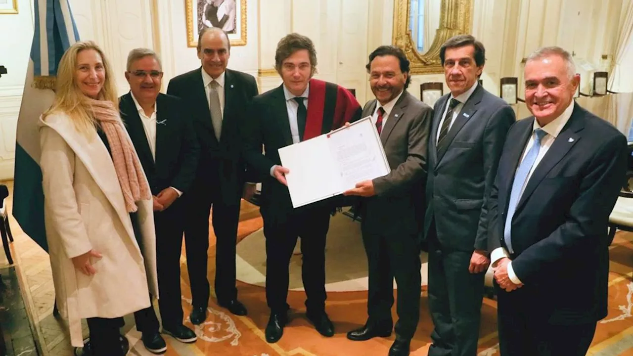 Tras el acto en Rosario, Javier Milei recibió en Casa Rosada a cuatro gobernadores afines