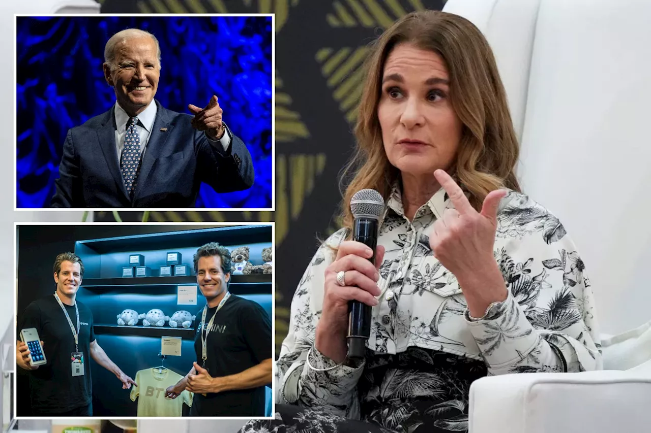 Melinda Gates backs Biden in first-ever endorsement, while Winklevoss twins back 'pro-crypto' Trump