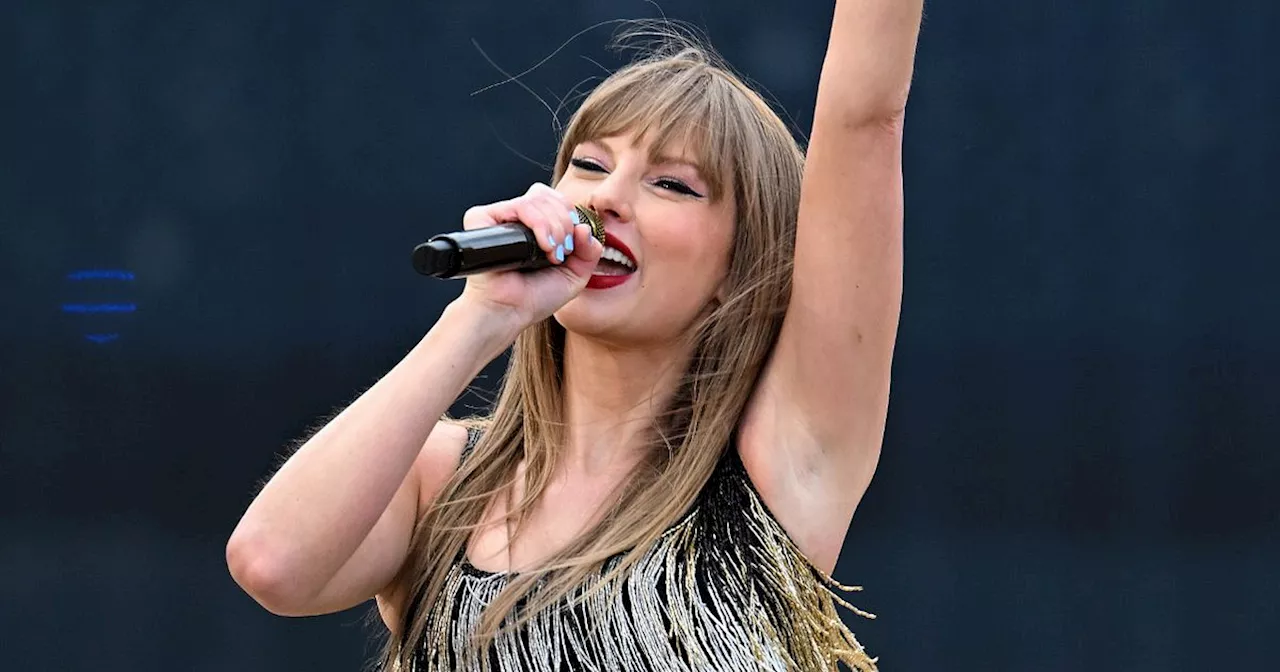 Taylor Swift lands private jet in London with booze crates ahead of Wembley gigs