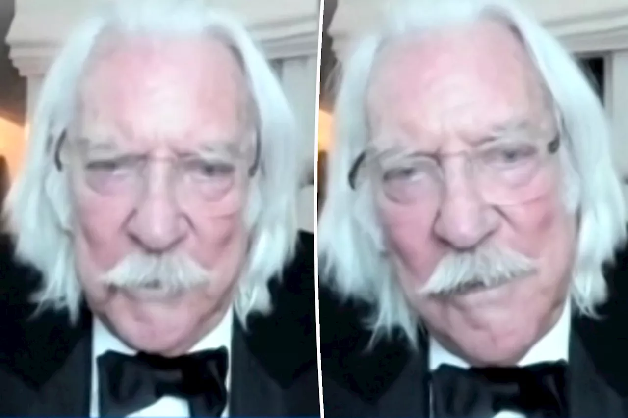 Donald Sutherland looked dapper at 2021 Critics Choice Awards in his final public appearance