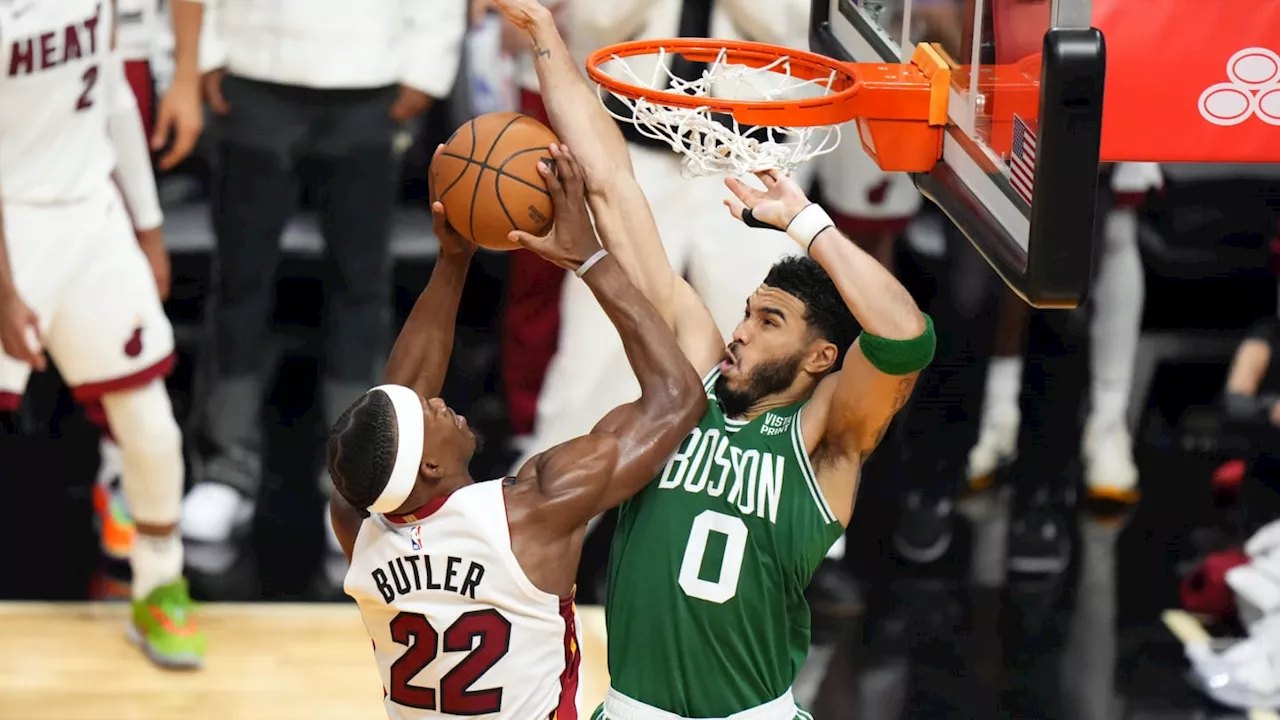 Jayson Tatum Holding Larry O'Brien Trophy In Miami Only Adds To Heat-Celtics Rivalry