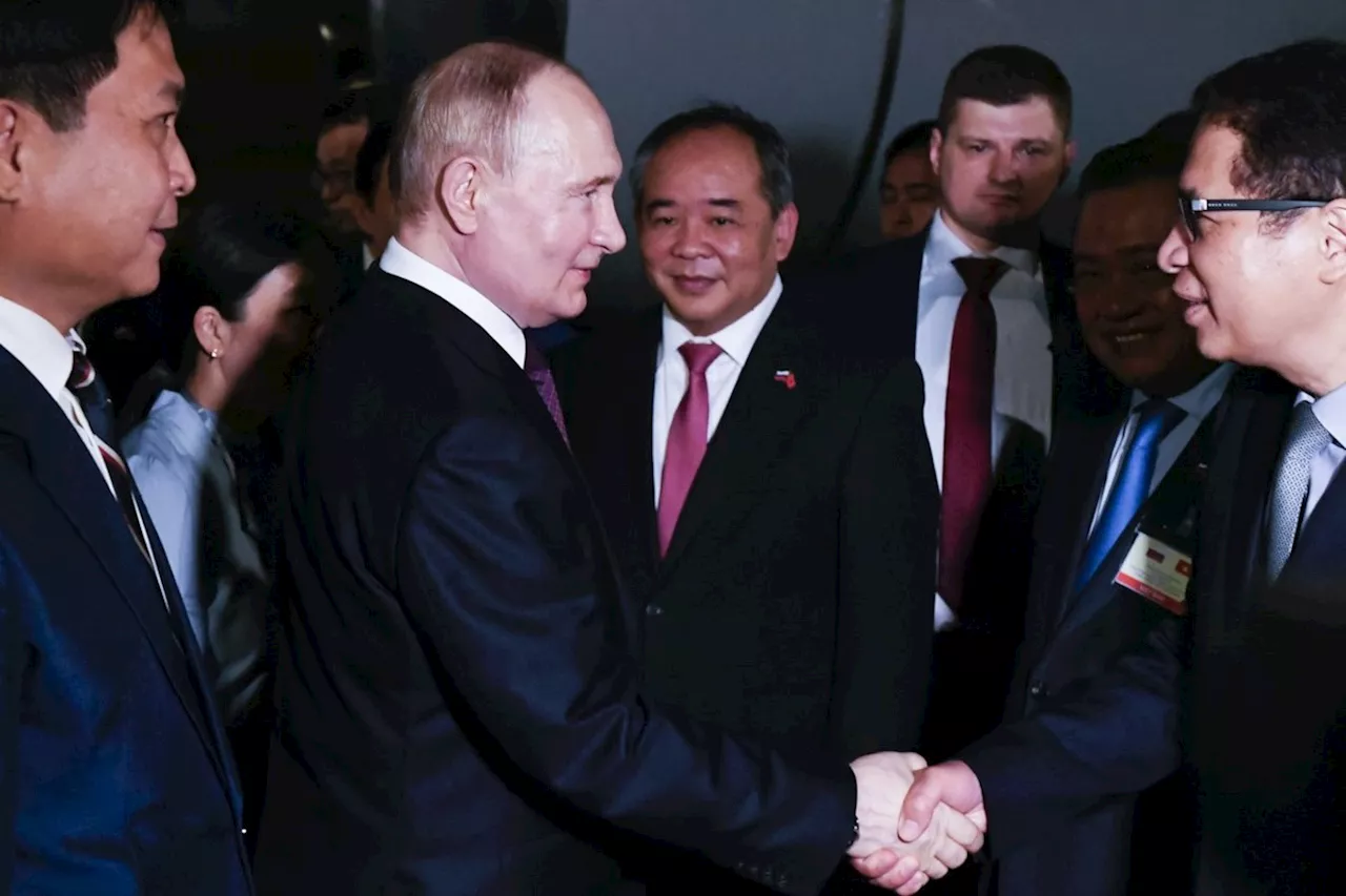 Putin in Vietnam, seeking to strengthen ties in Southeast Asia while Russia's isolation deepens