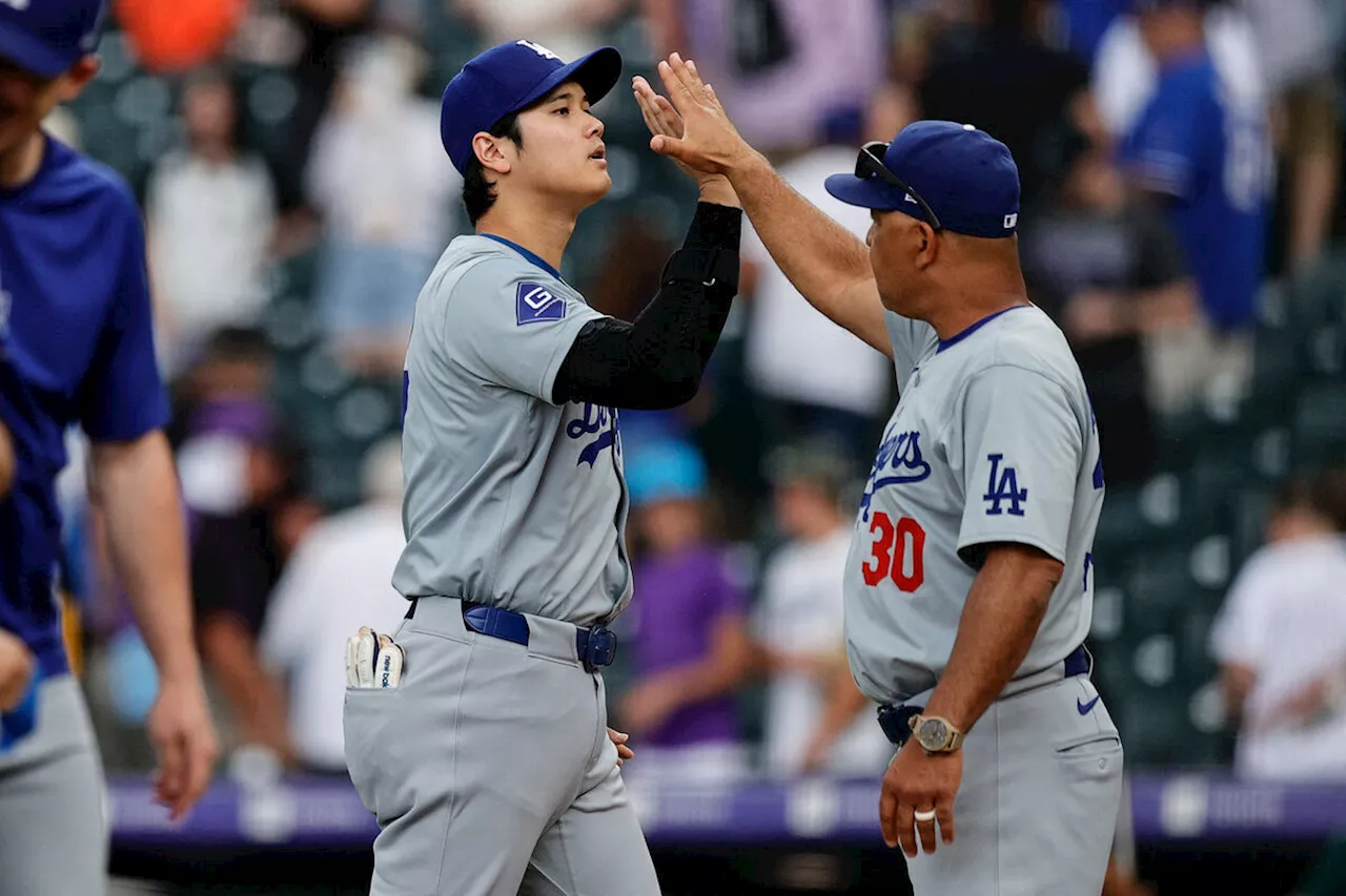 ロバーツ監督が大谷翔平の１番起用成功にニンマリ「翔平は絶好調が続いている」 先頭弾で打線着火