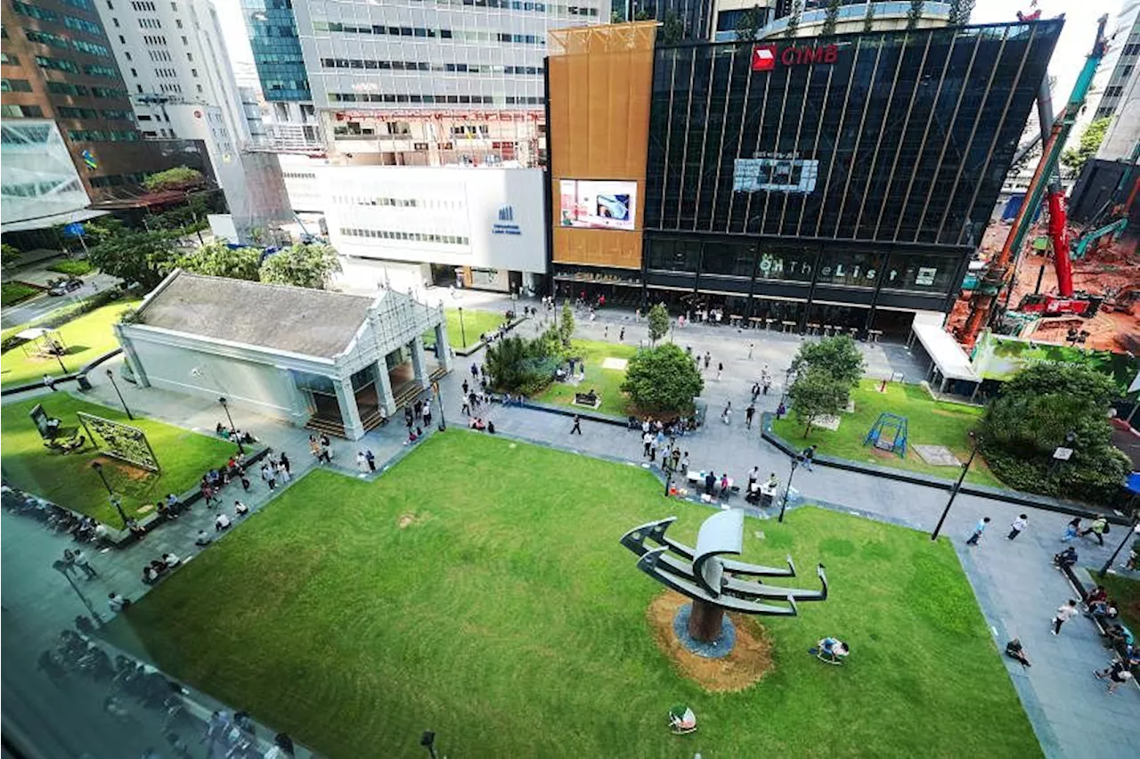 Raffles Place Park to be redeveloped by 2028 into space for relaxation, social interaction