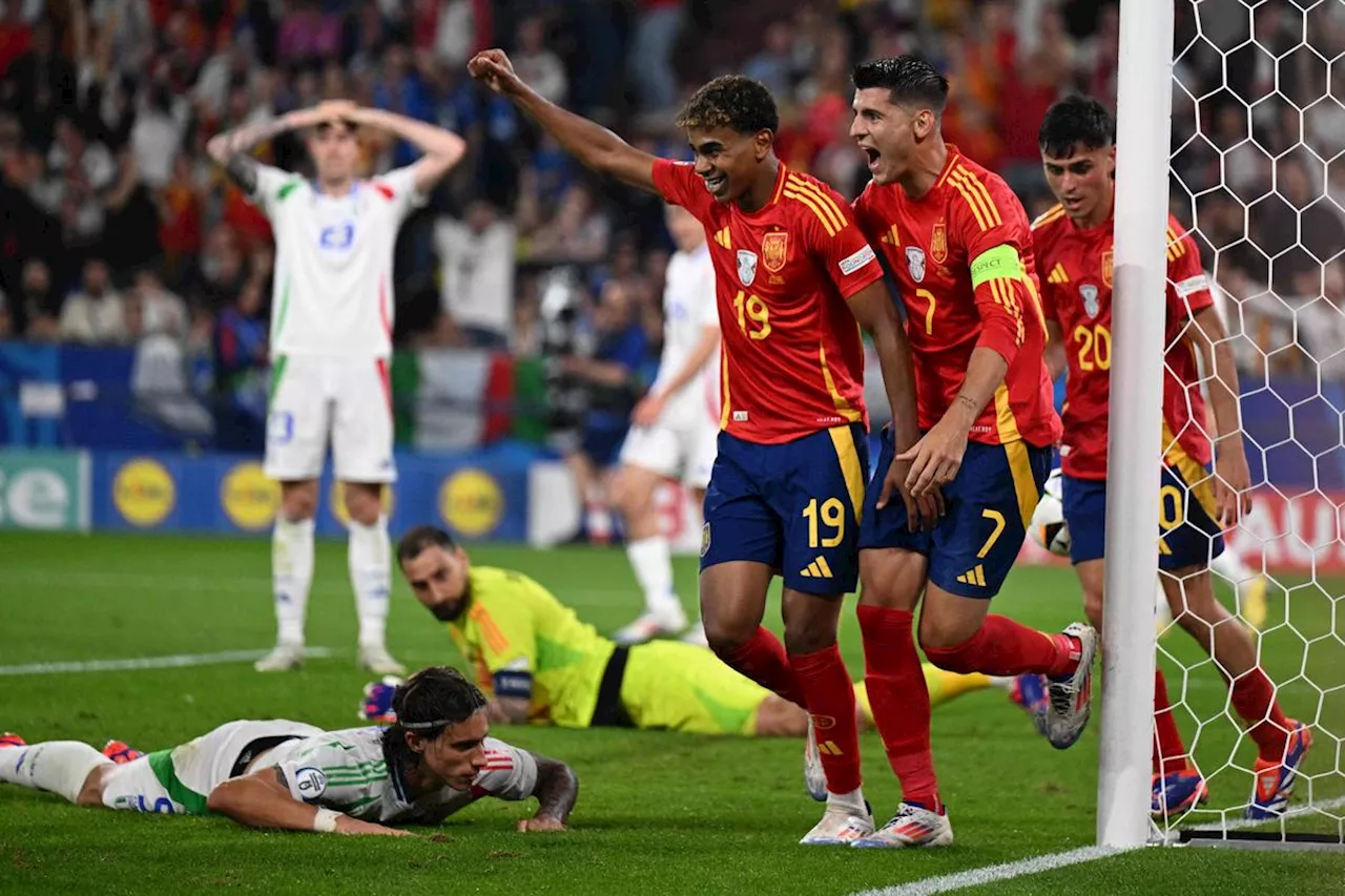 Résumé. Euro 2024 : l’Espagne qualifiée pour les 8es de finale après sa victoire contre l’Italie (1-0)