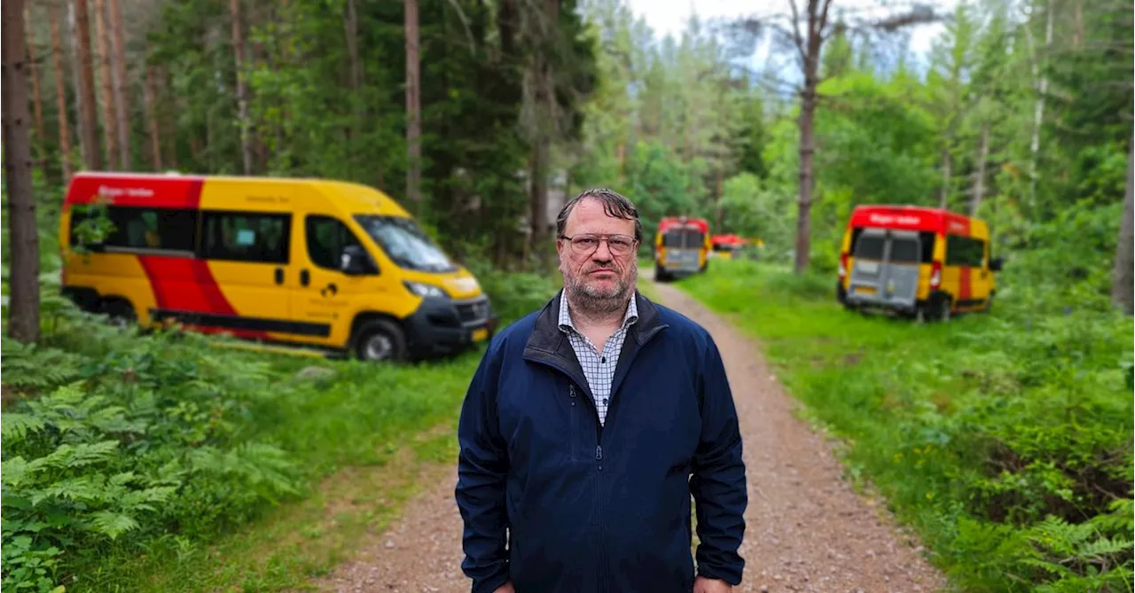 Här står Kristers sönderskjutna gasbussar i skogen: ”Skulle levt på det här ett tag till”