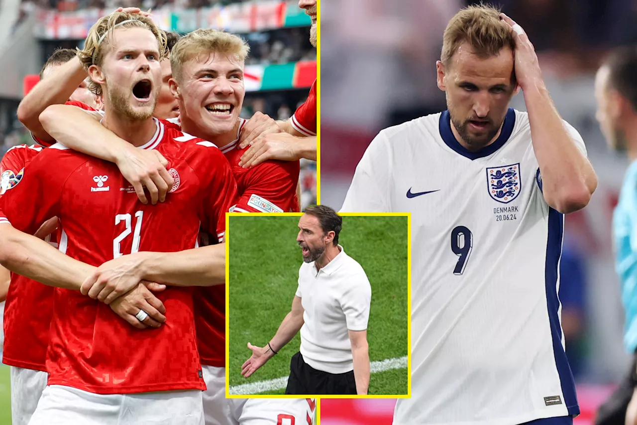 England’s energy ‘flat as a pancake’ as Gareth Southgate’s side stutter to draw against Denmark...