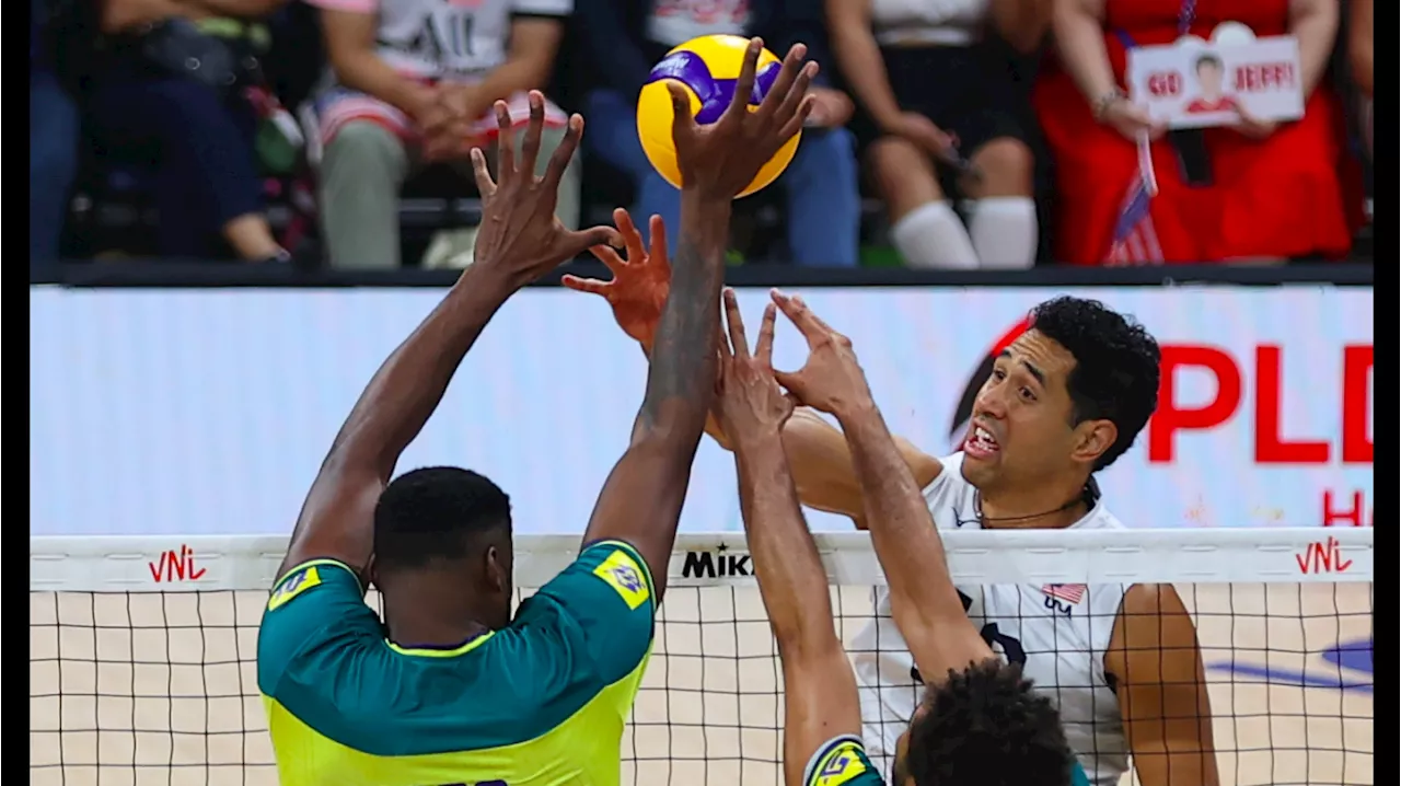 USA stops former champ Brazil in VNL