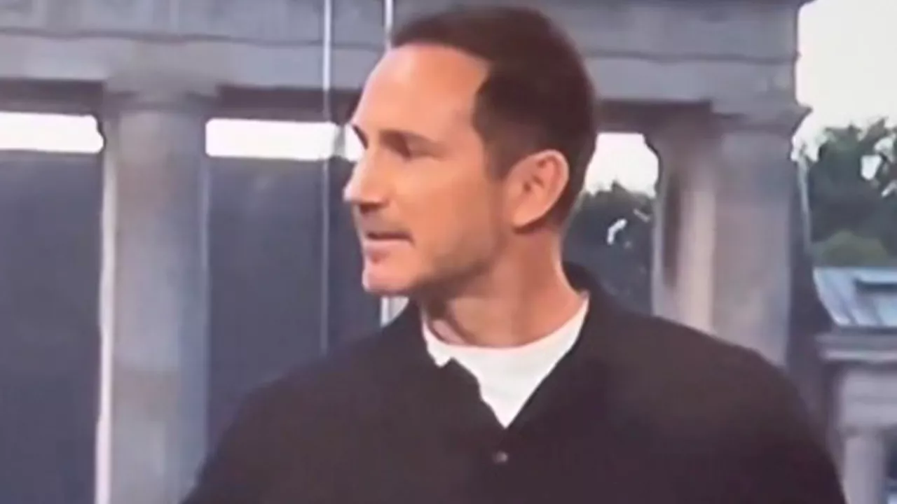 Moment Frank Lampard realises he has been accidentally insulted by Gary Lineker live on TV as BBC host...