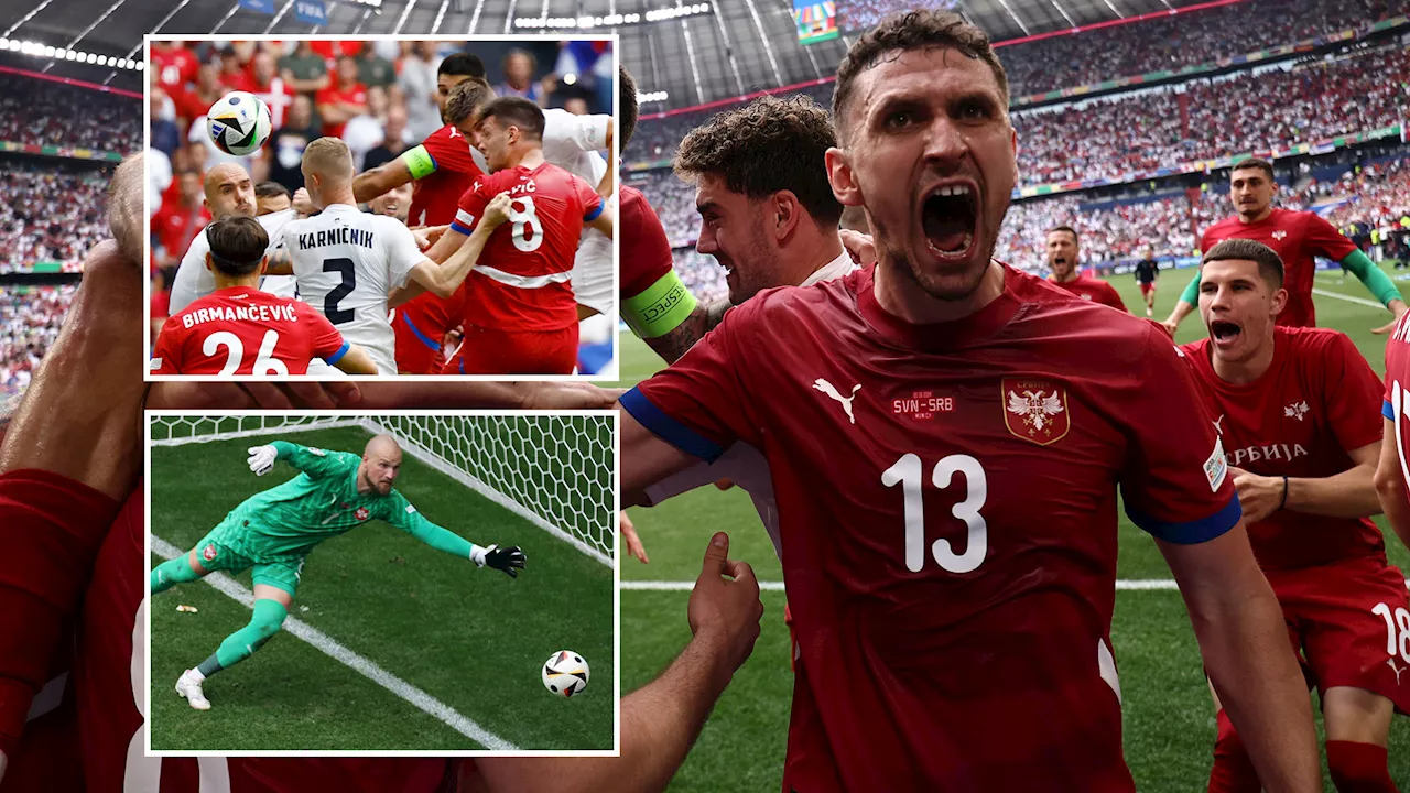 Slovenia 1-1 Serbia: Late leveller hands England boost ahead of Denmark clash...