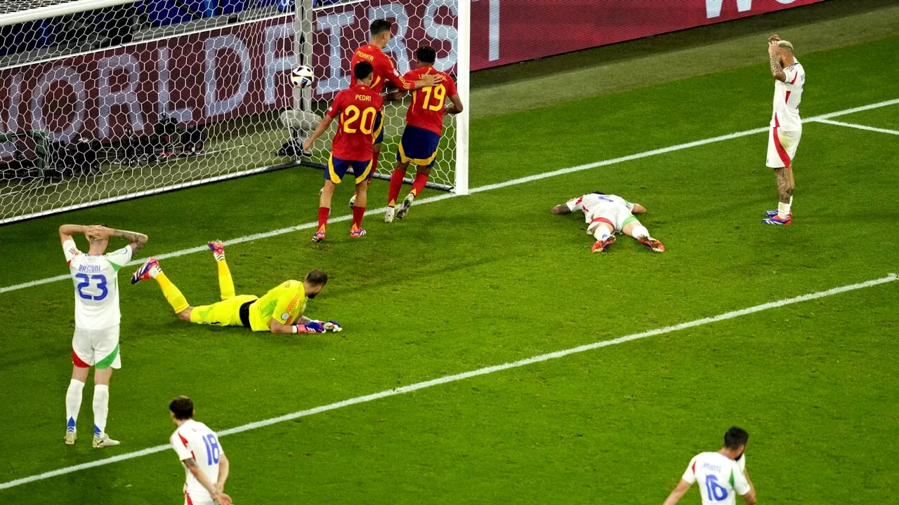 Euro 2024, Spagna-Italia 1-0: dominio iberico, azzurri mai in partita