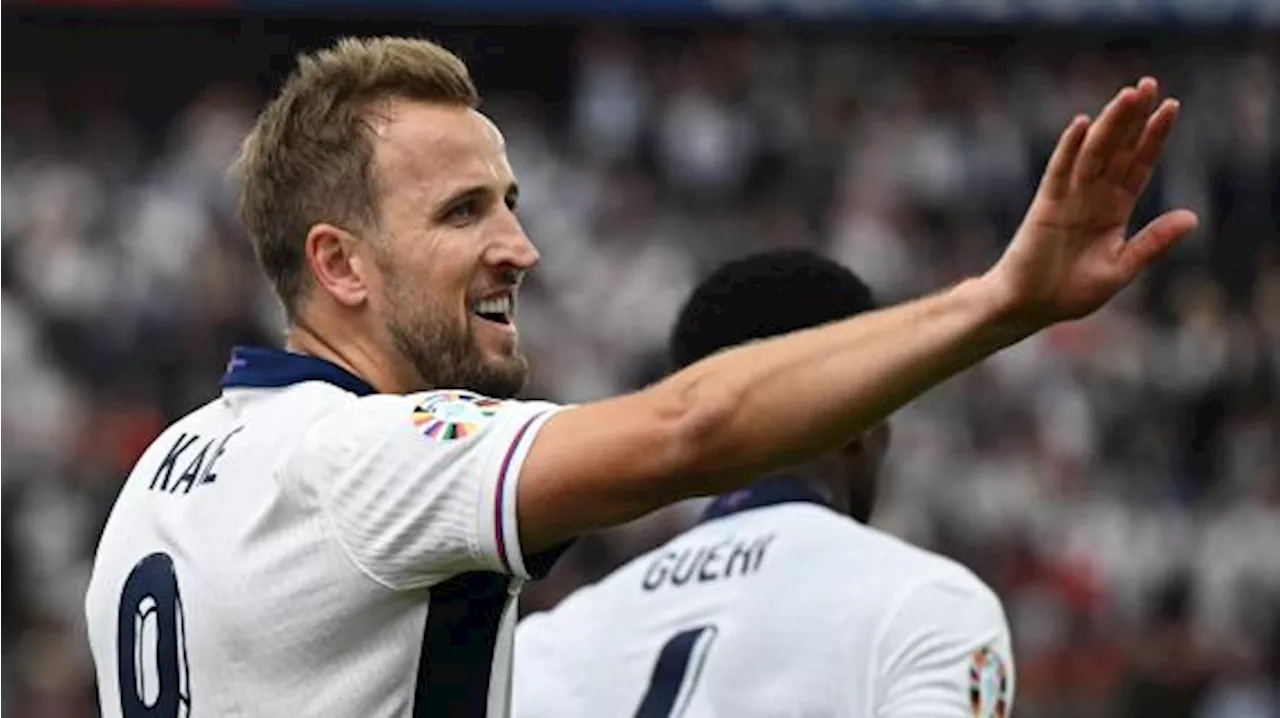 Il primo gol di Kane, ma anche il golazo di Hjulmand: le immagini di Danimarca-Inghilterra