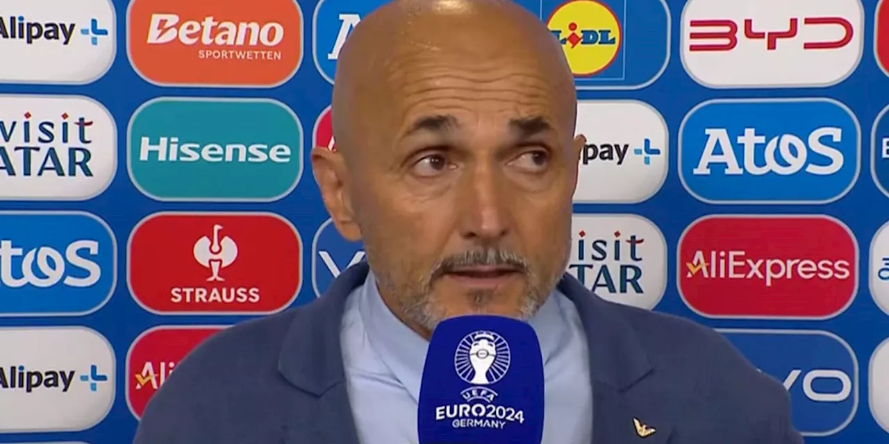 Spalletti: Italia ko? Preparata bene, la sconfitta ha una sola spiegazione