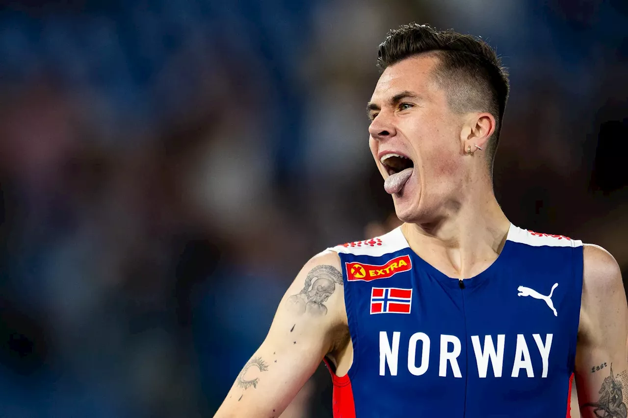 Jakob Ingebrigtsen løper i Monaco