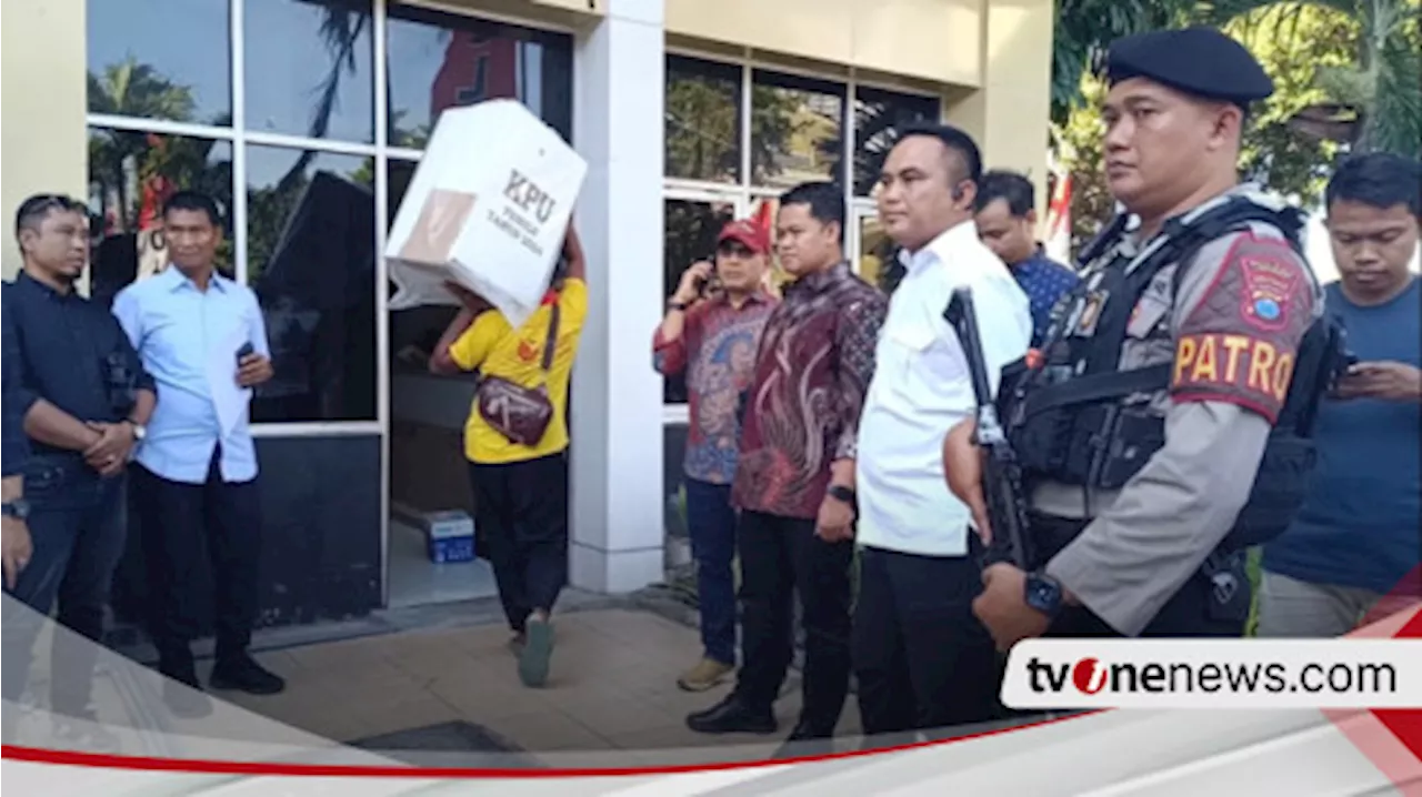 KPUD Jatim Titipkan Kotak Suara 2 Kabupaten di Polda Jatim Jelang Penghitungan Suara Ulang