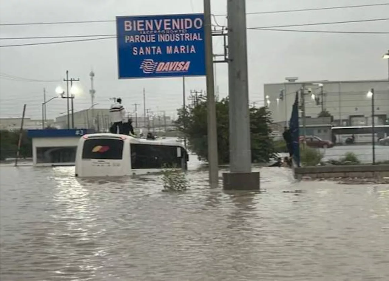 Lluvias de tormenta tropical ‘Alberto’ generan caos y encharcamientos en Saltillo y Ramos Arizpe