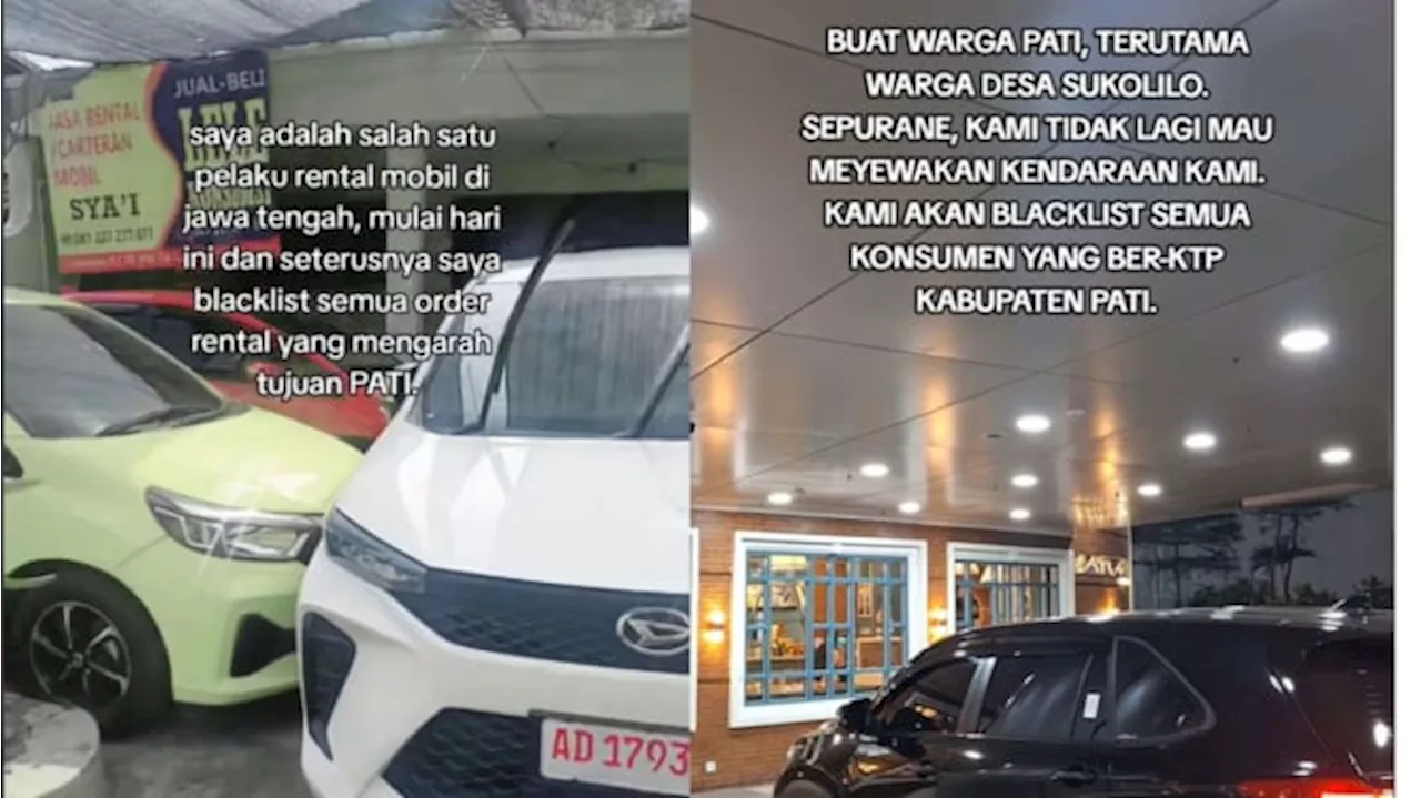 Bukan Cuma Dilabel 'Kampung Maling', Pengusaha Rental Mobil Ramai-ramai Blacklist Penyewa dari Pati