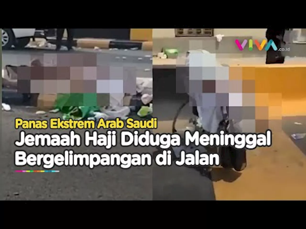 Diduga Jasad Jemaah Haji di Pinggir Jalan Saat Panas Ekstrem