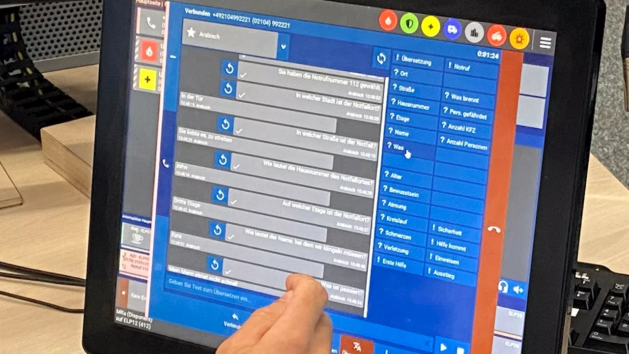 Kreis Mettmann: Notrufe werden per Software live übersetzt