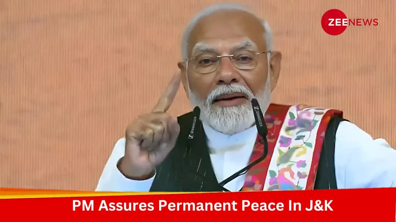 Will Leave No Stone Unturned...: PM Modi Vows To Punish Those Behind Terror Attacks, Assures Permanent Peace In J&K