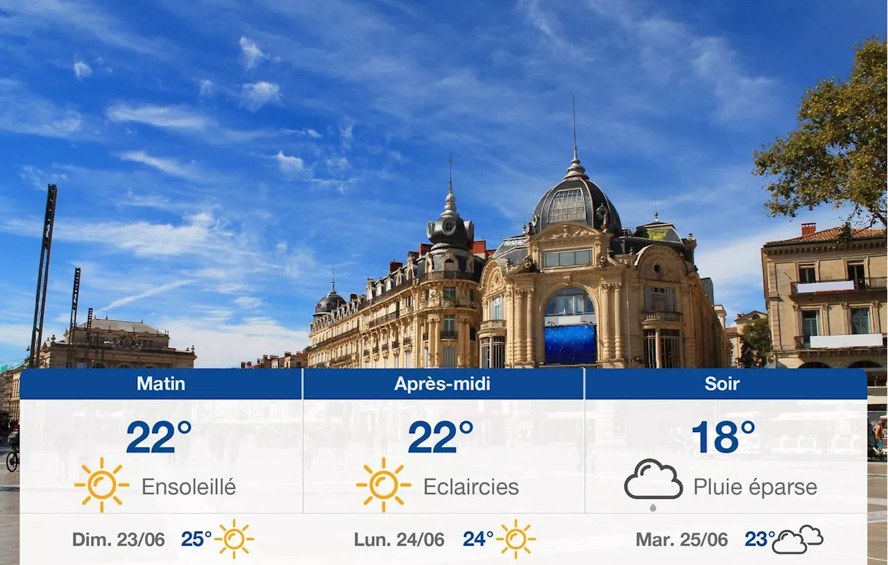 Météo Montpellier: prévisions du samedi 22 juin 2024