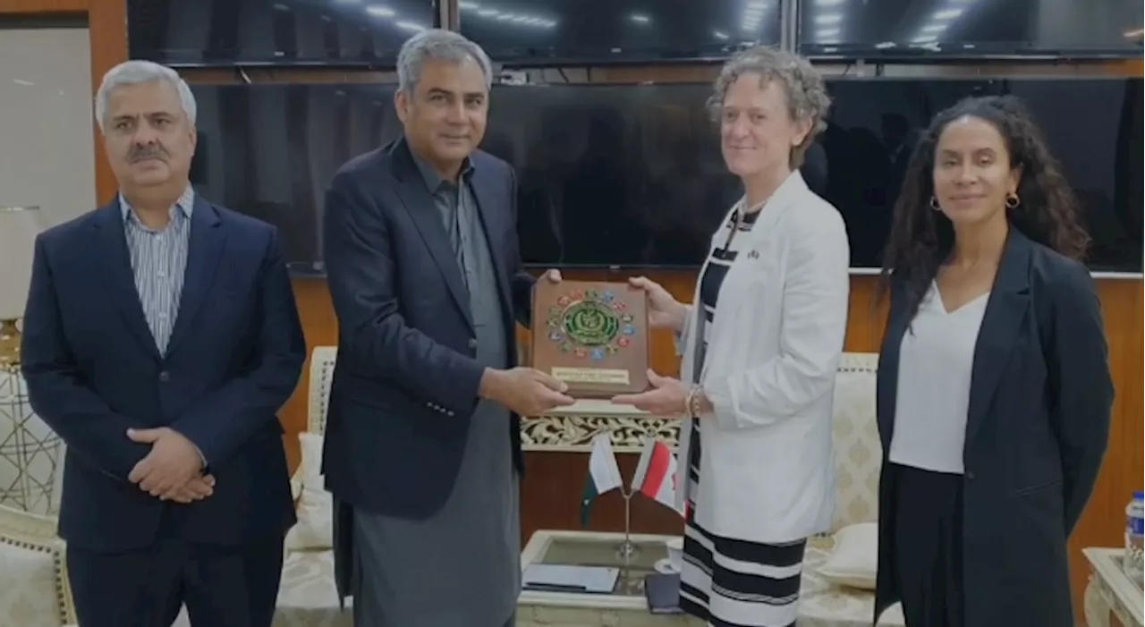 Canadian envoy Leslie Scanlon calls on Interior Minister Mohsin Naqvi