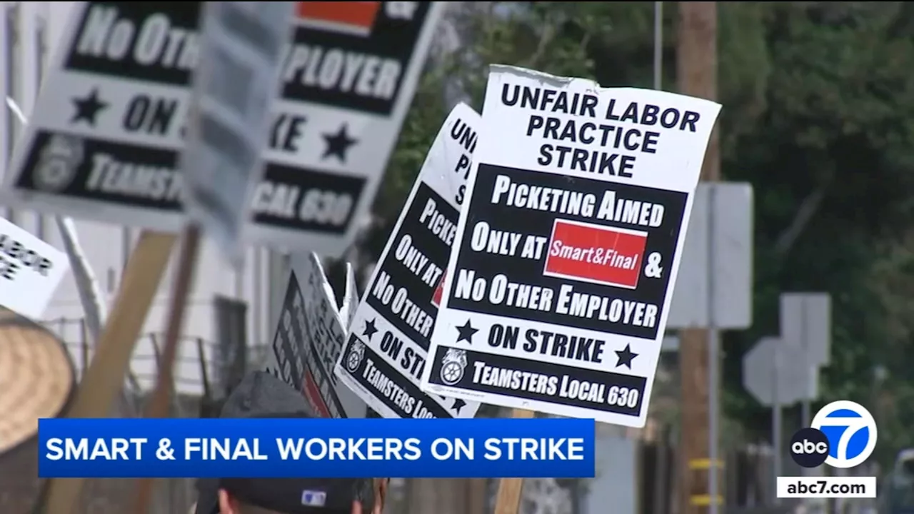 Smart & Final warehouse workers take to picket lines amid strike in Southern California