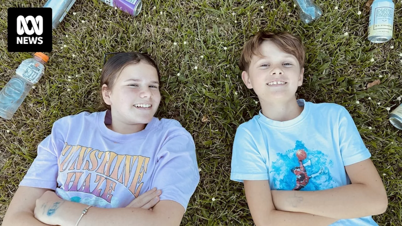 Bottles and cans to buy a block of land is front of mind for these kids after being homeless for months