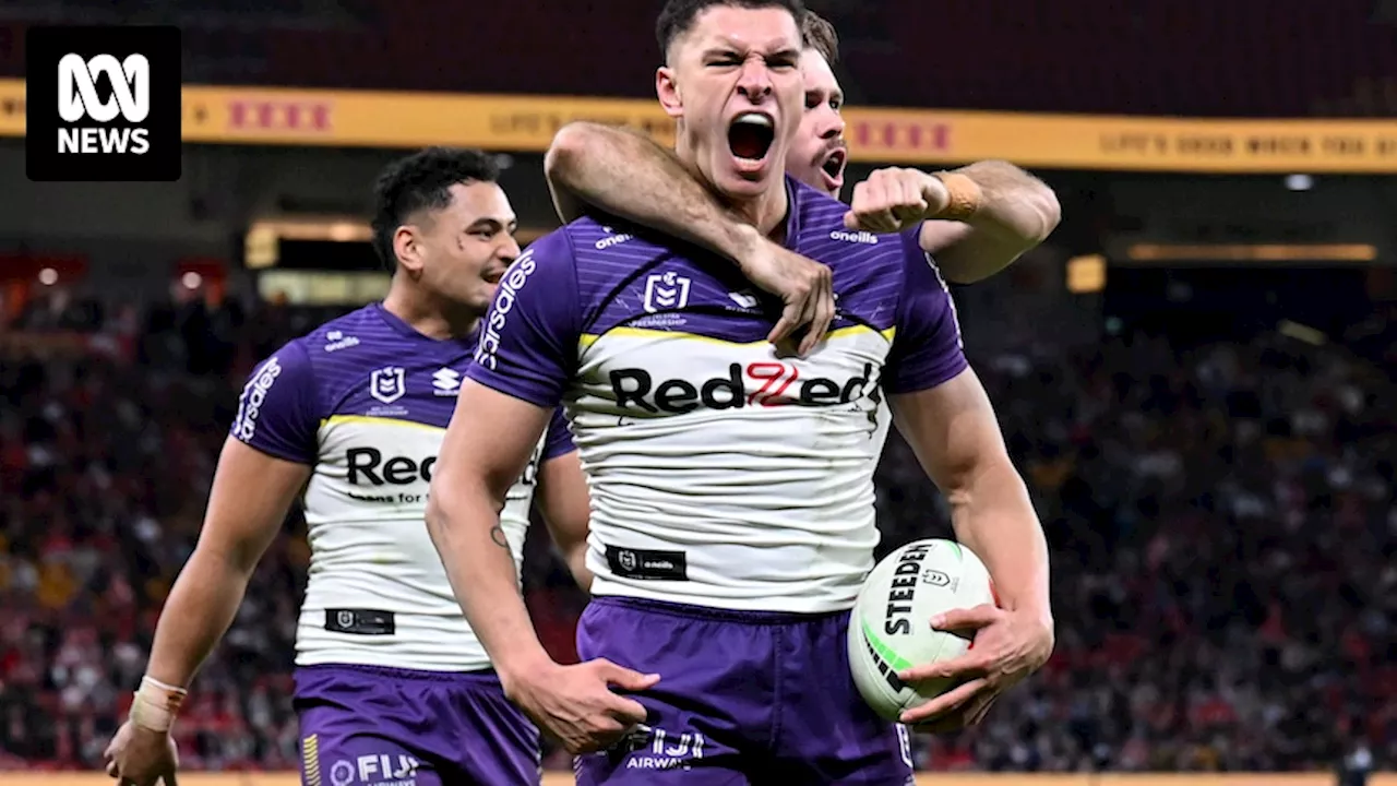 Melbourne hang on for pulsating 30-24 win over the Dolphins as Ryan Papenhuyzen, Tevita Pangai Jnr make NRL returns