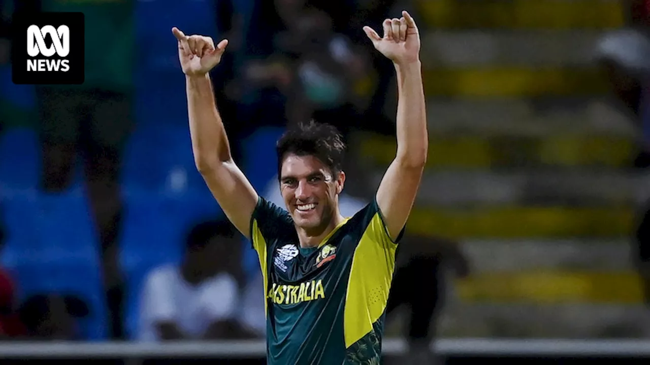 Pat Cummins takes historic World Cup hat-trick as Australia claims rain-affected win over Bangladesh