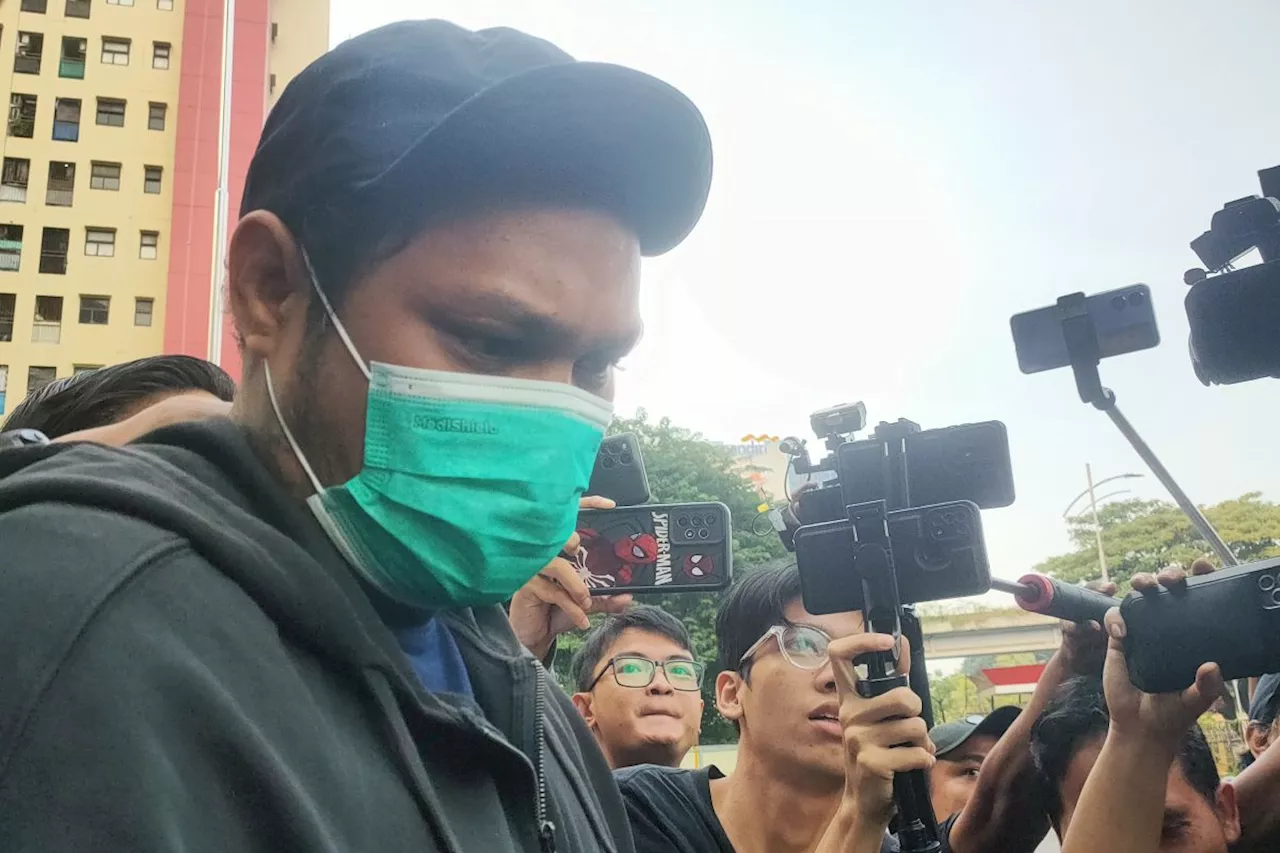 Virgoun jalani pemeriksaan kesehatan di Polres Jakbar