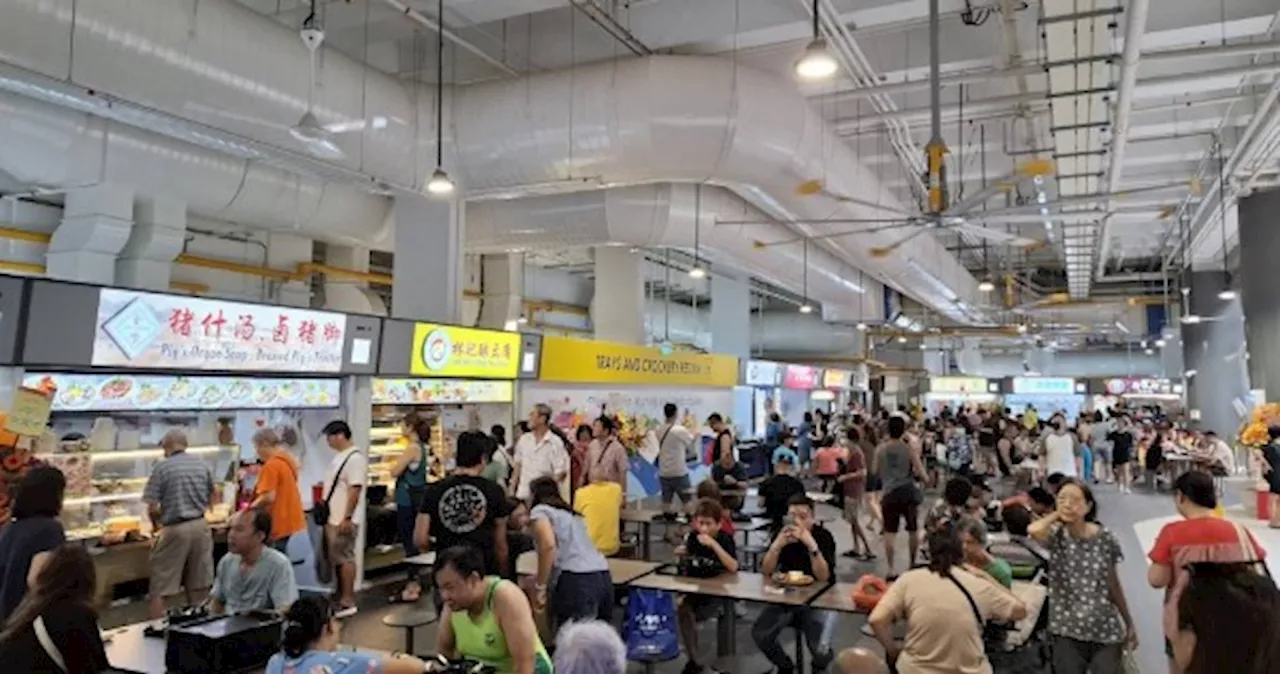 Newly opened Anchorvale Village Hawker Centre in Sengkang includes ...