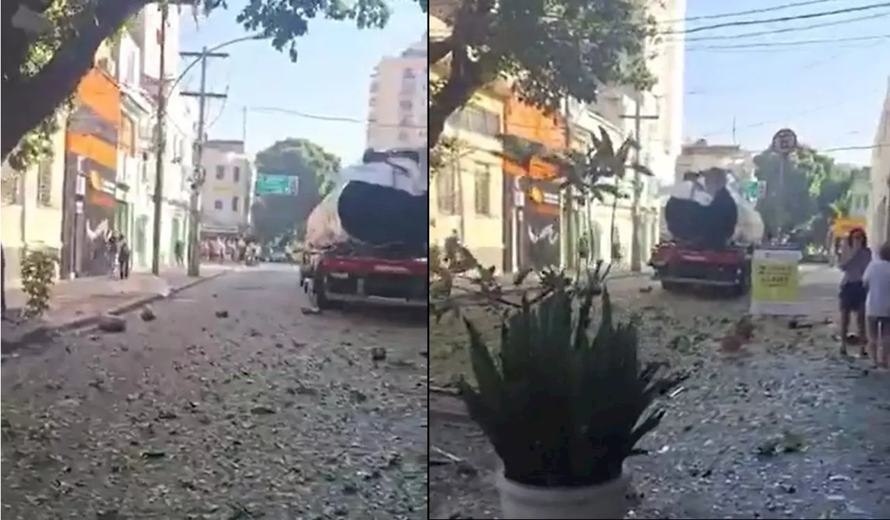 Caminhão-tanque explode no bairro de Vila Isabel (RJ); veja vídeo do momento exato